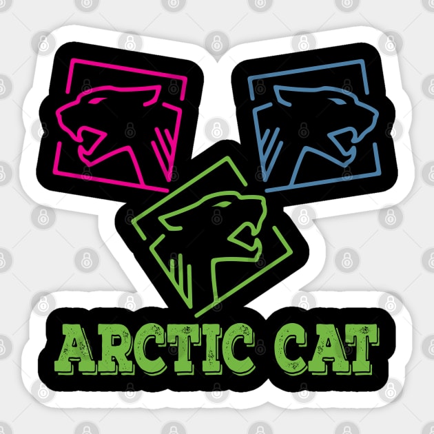 Arctic Cat Sticker by SurpriseART